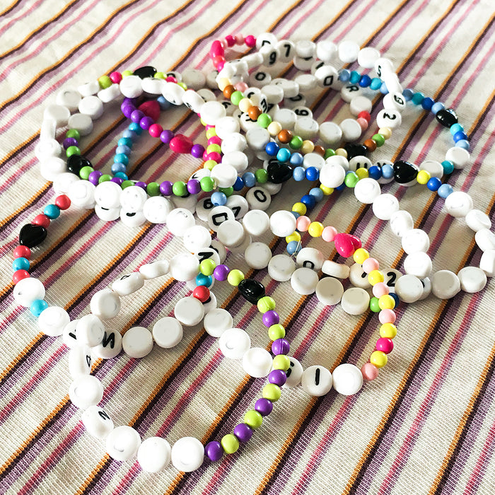 Runda akrylpärlor, färgmix, 5mm, 400st