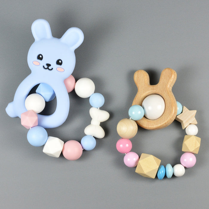 Stora trälinser, himmelsblå, 40st