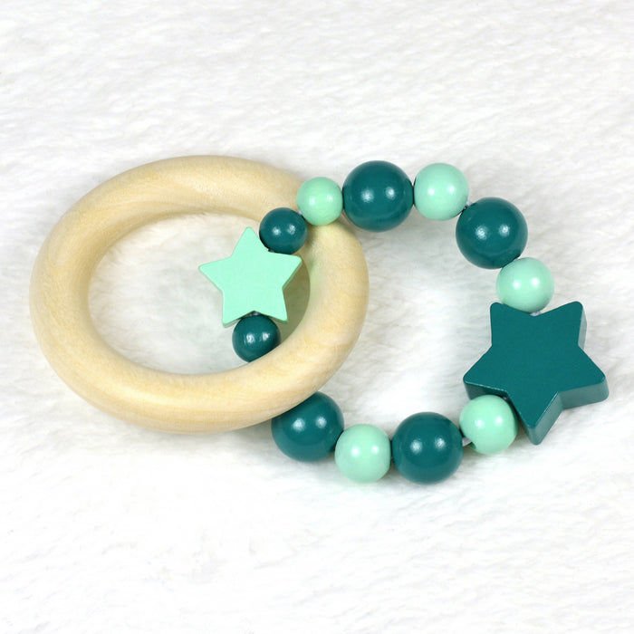 Träpärlor, 12mm, mint, 35st
