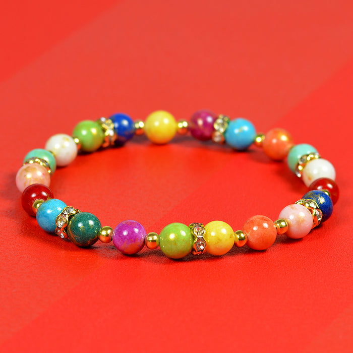 Eleganta rondeller med strass, guld-vit, 6mm, 20st