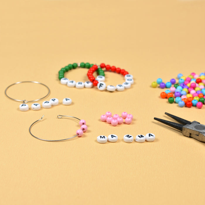 Vinglasmarkörer, silver, 30mm, 12st