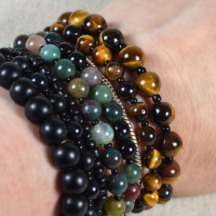 Seed Beads, 2mm, opak svart, 30g