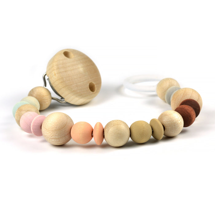 Träpärlor, 10mm, watercolors – beige, 40st