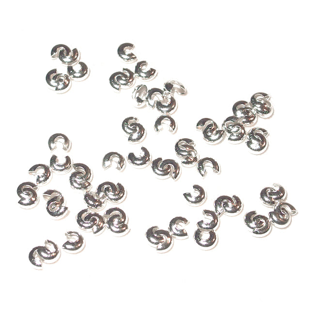 Gömmor, silver, 3mm, 50st