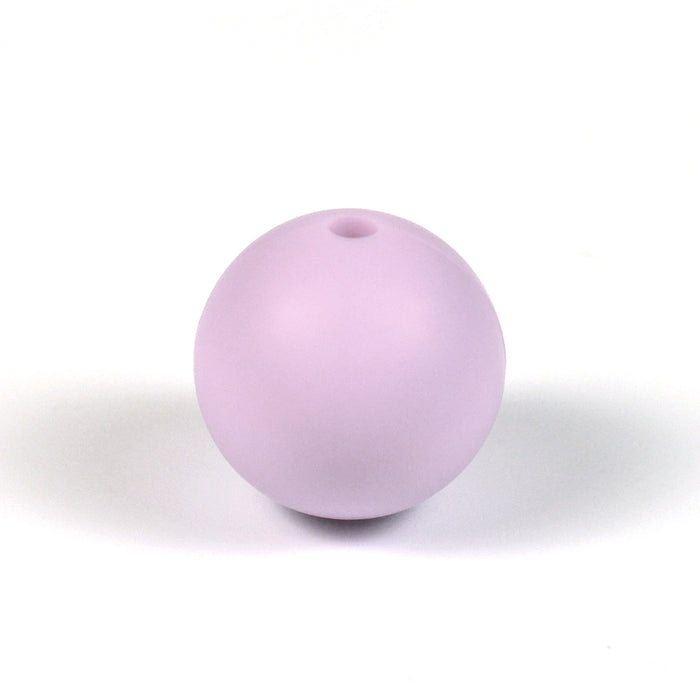 Silikonpärlor, lavendel, 15mm