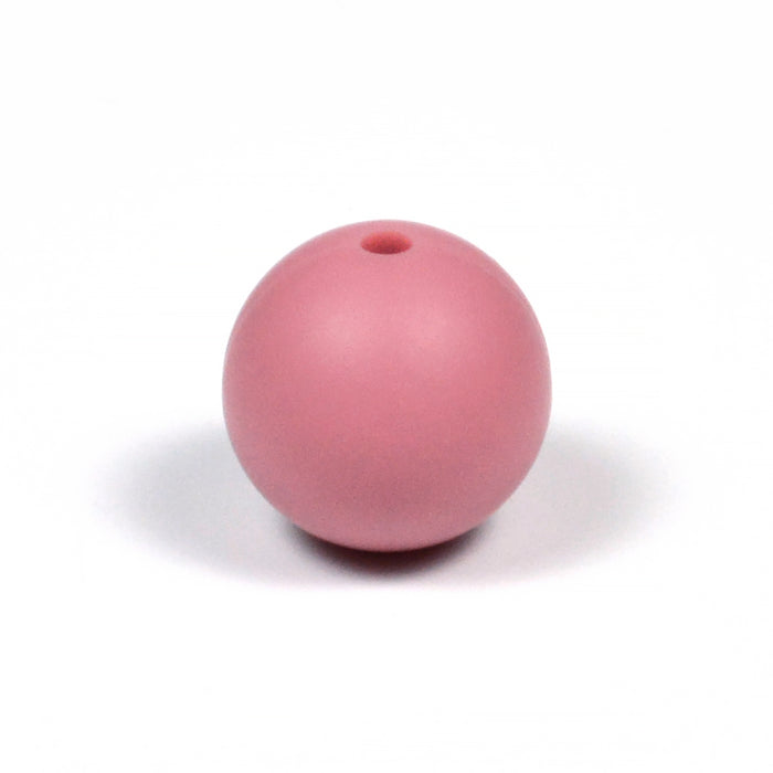 Silikonpärlor, deep mauve, 15mm
