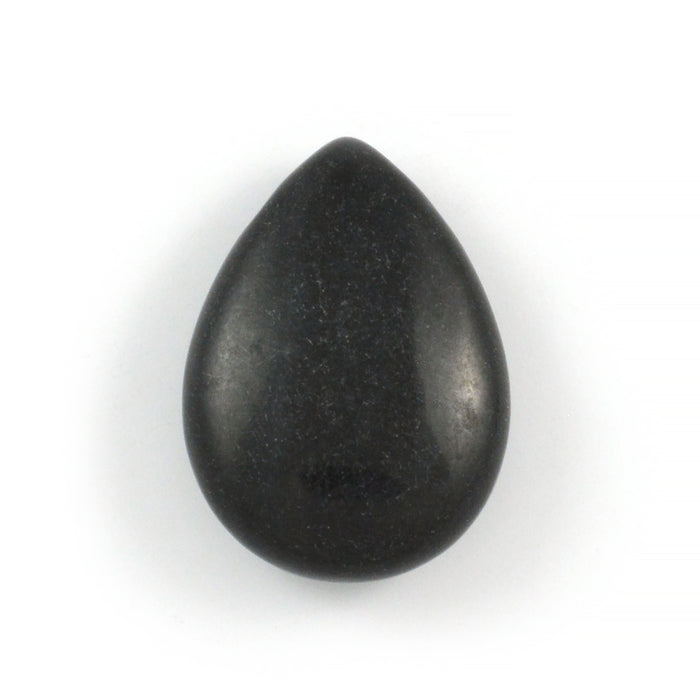 Hänge, droppe av svart obsidian, 25mm, 1st