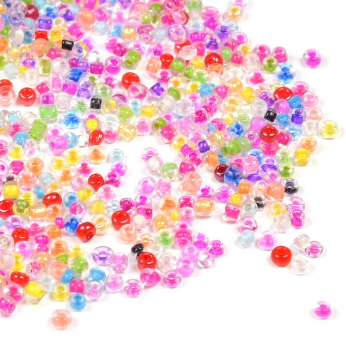 Seed Beads, 2mm, color inside mix, 30g