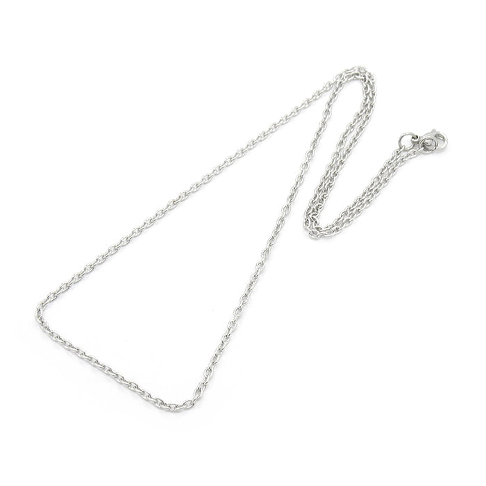 Halsband kedja, rostfritt stål, 45cm