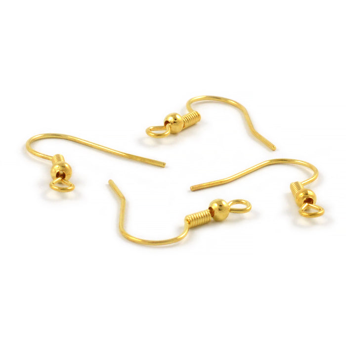 Öronkrokar, guld, 20st