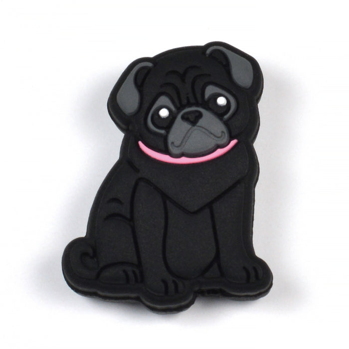 Motivpärla i silikon, mops