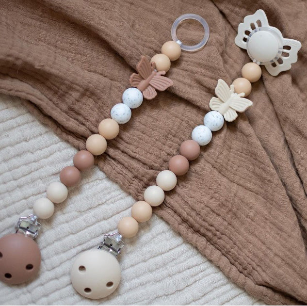 Silikonclips, beige