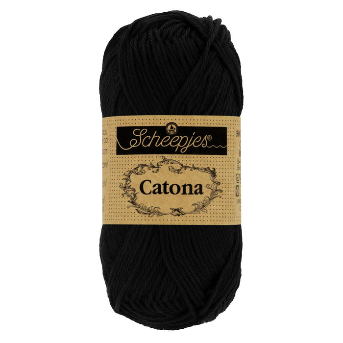 Scheepjes Catona 50g – 110 Jet Black