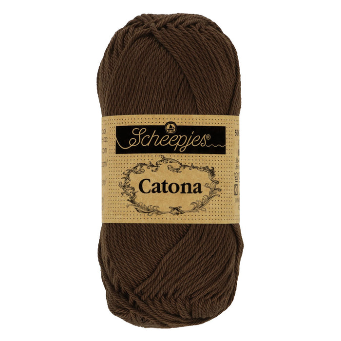 Scheepjes Catona 50g – 162 Black Coffee