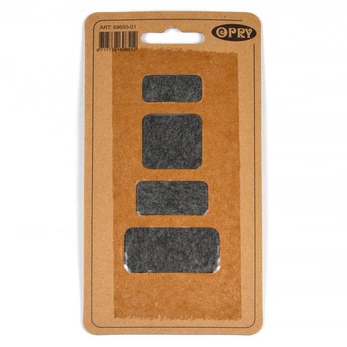 Opry konstläder etiketter "Made with love", 4-pack