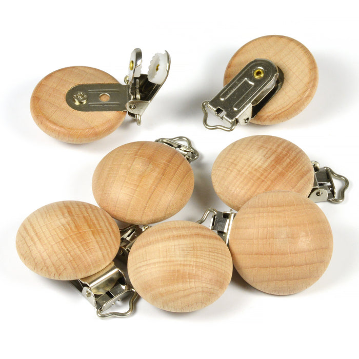 Träclips Premium Wood, runt, 35mm