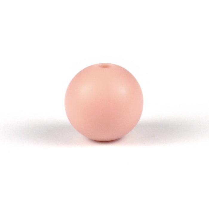 Silikonpärlor, dusty pink, 12mm