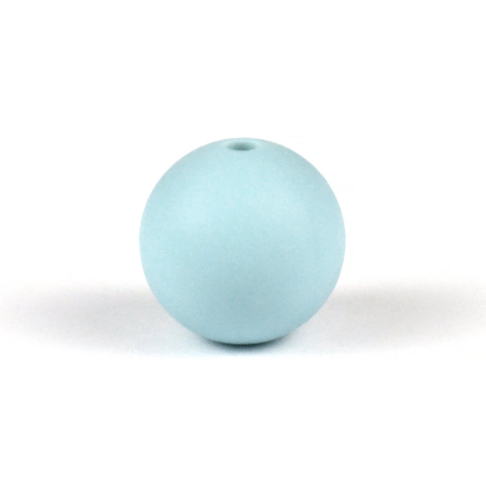 Silikonpärlor, soft blue, 15mm