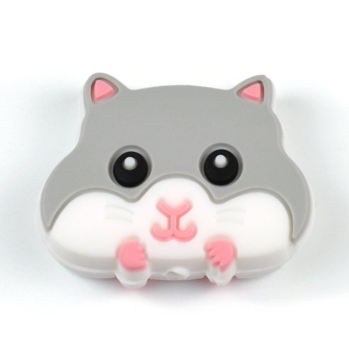 Motivpärla i silikon, hamster