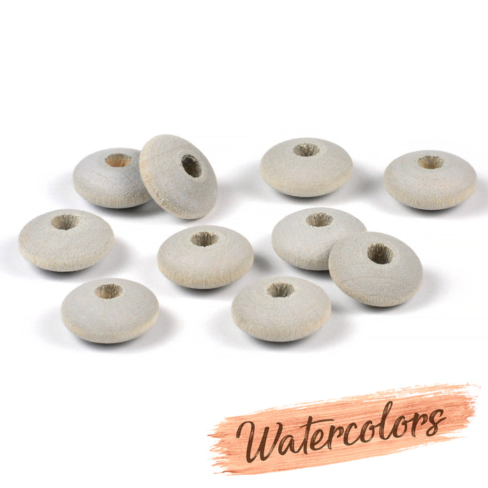 Trälinser, watercolors – grey, 40st