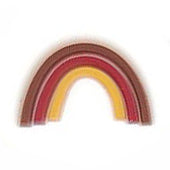 Silikonclips, regnbåge