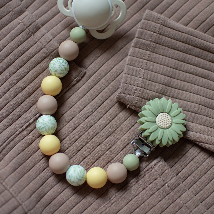 Silikonpärlor, pistagegrön, 12mm