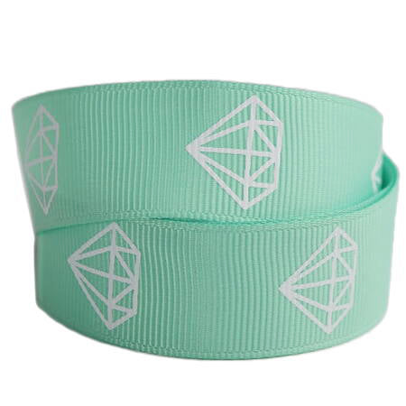 Ripsband med diamant, 22mm