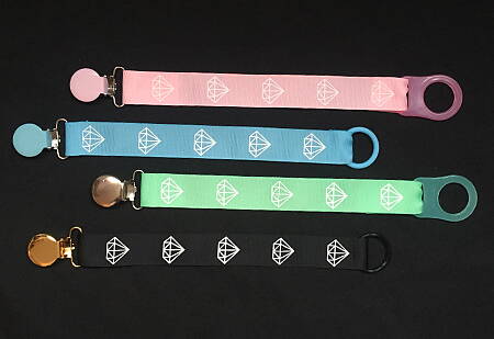 Ripsband med diamant, 22mm