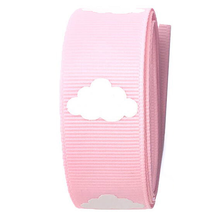 Ripsband med moln, 22mm