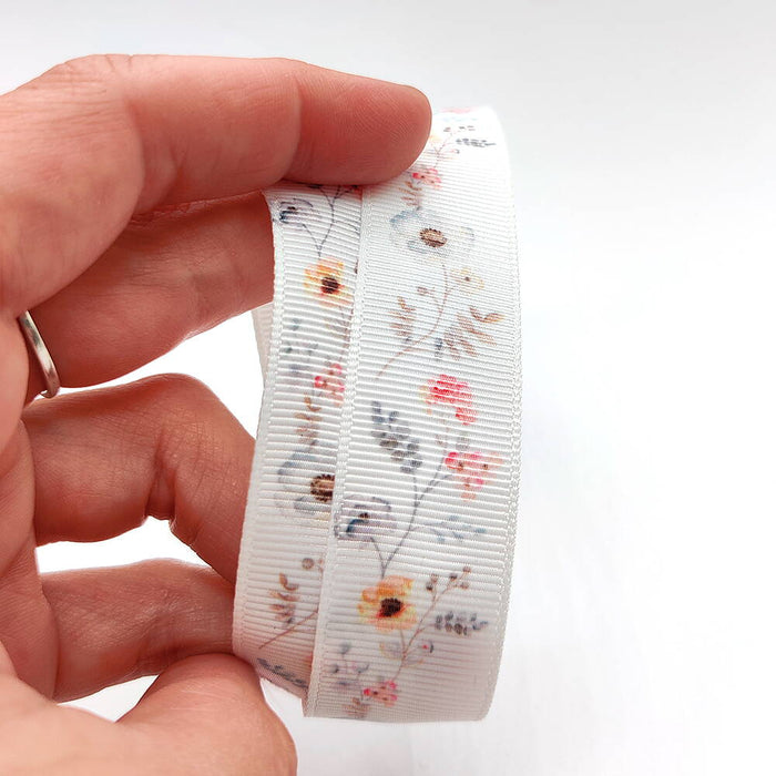Ripsband Blommor, 22mm