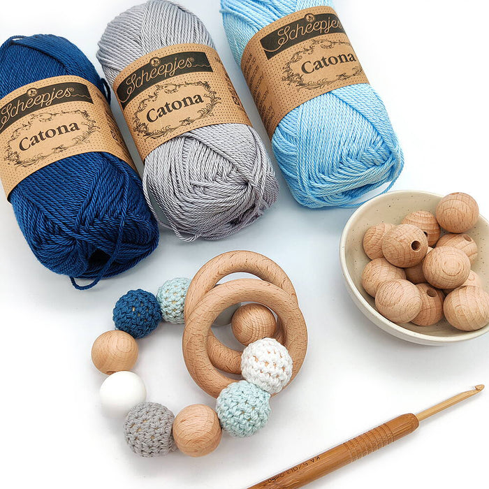 Mellanstor träring, 5,5cm, Premium Wood