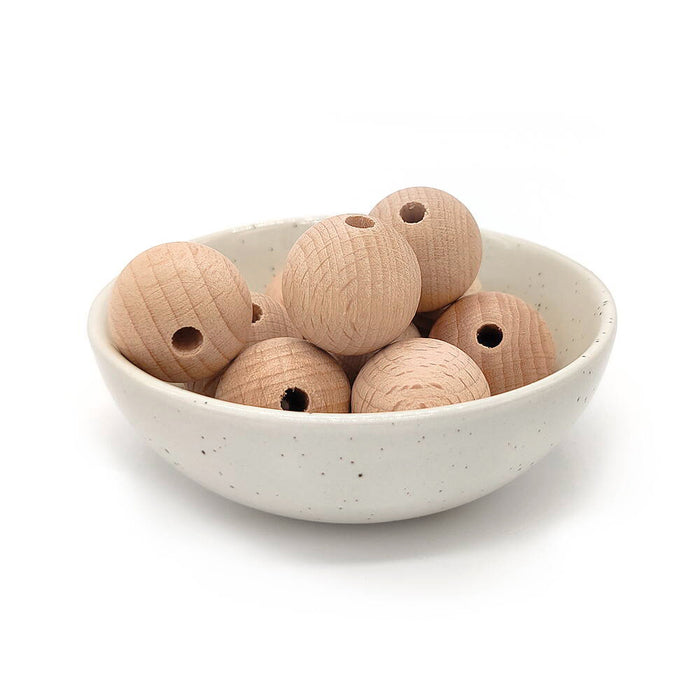 Träpärlor, 20mm, Premium Wood, 10st