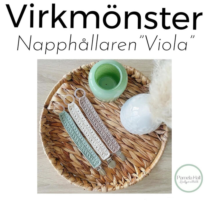 Virkmönster, napphållare VIOLA