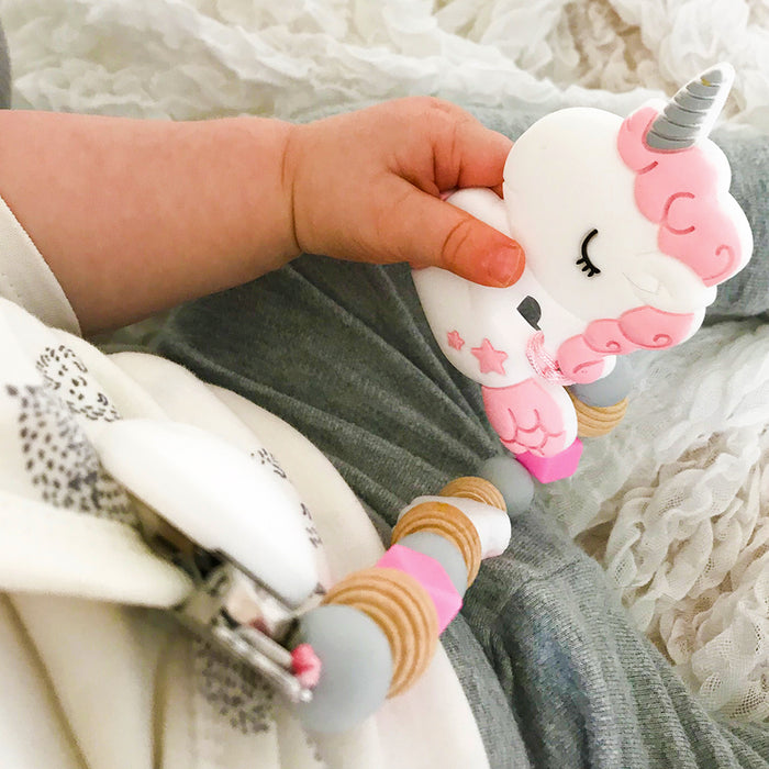 Silikon bitring, baby unicorn