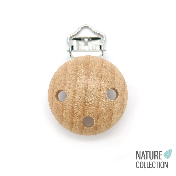 Träclips Premium Wood, runt med ventilationshål, 30mm
