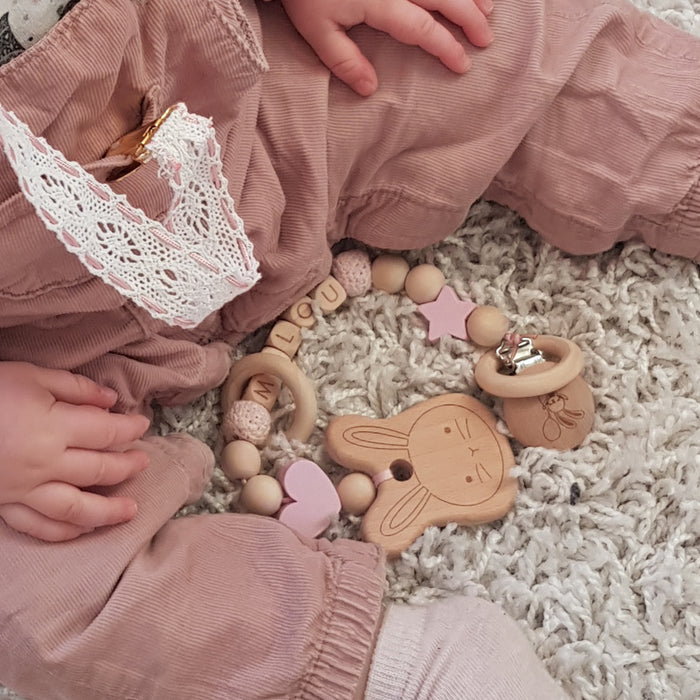 Naturlig träfigur, bunny