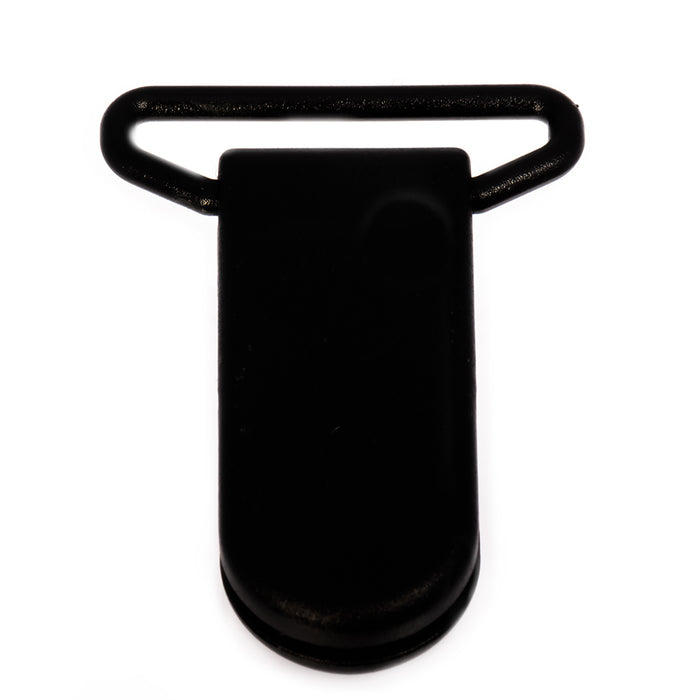 Clips i plast, svart, 25mm
