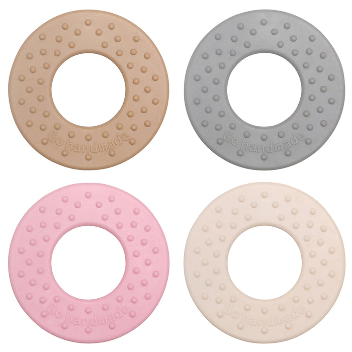 Go Handmade – Mjuk TPE bitring, rund, 75mm