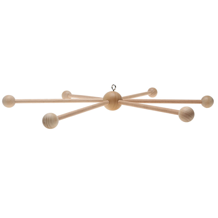 Go Handmade – Mobil i trä, 6 armar, 39cm