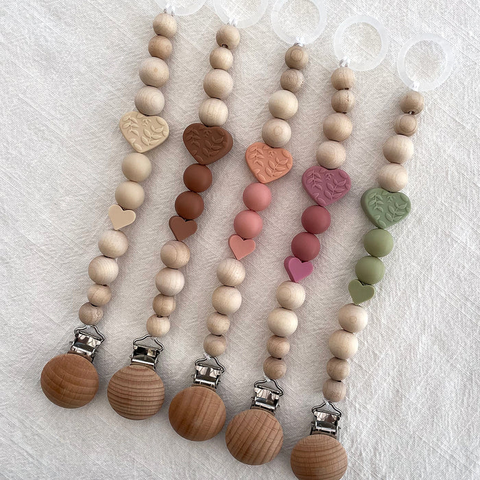 Träclips Premium Wood, runt, 30mm