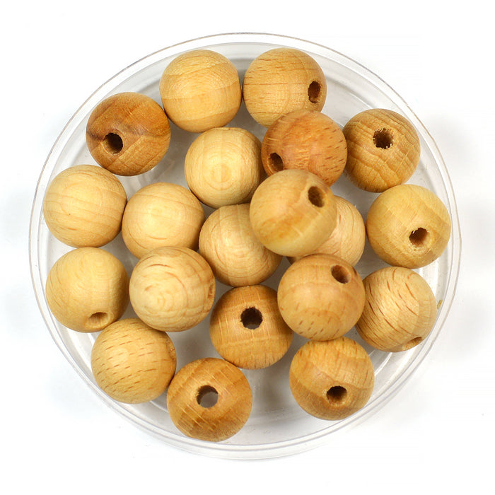 Träpärlor, 12mm, Premium Wood *dark*, 20st