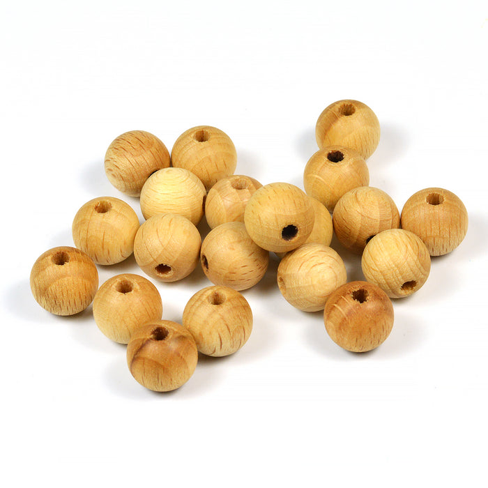 Träpärlor, 12mm, Premium Wood *dark*, 20st