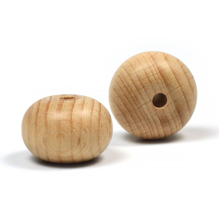Stora abacus träpärlor, Premium Wood, 2st