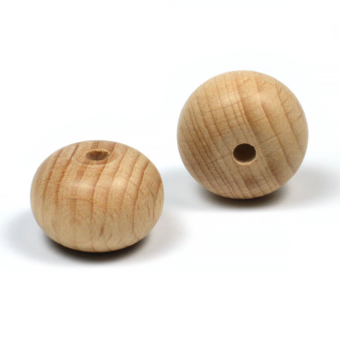 Stora abacus träpärlor, Premium Wood, 2st
