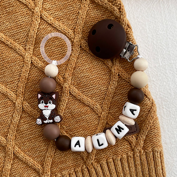 Silikonclips, chokladbrun