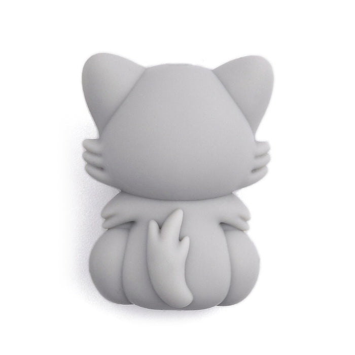 Motivpärla i silikon, 3D katt
