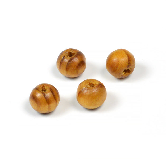 Träpärlor, 8x7mm, "caramel", 50st