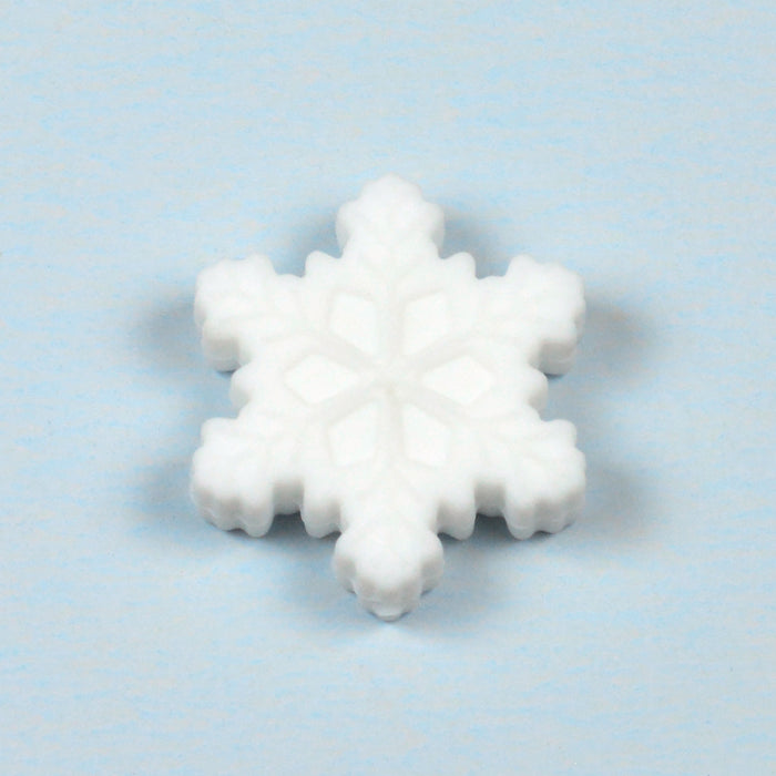 Motivpärla i silikon, snöflinga