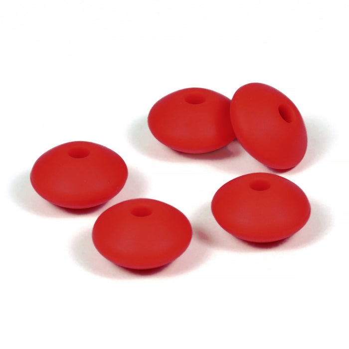 Silikonlinser, scarlet red, 5st