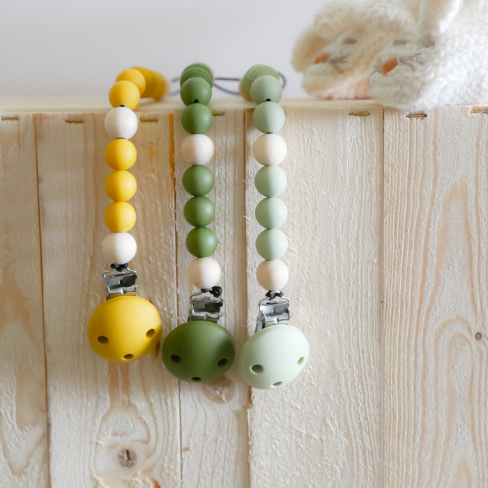 Silikonclips, senapsgul